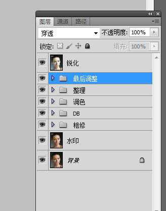 photoshop使用DB（中性灰磨皮）精修人像图片实战教程